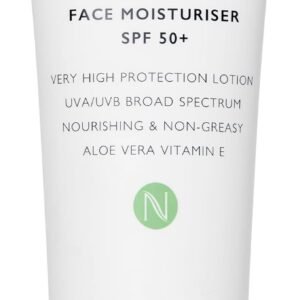 Natio Australia Aromatherapy Daily Defence Face Moisturiser SPF 50+ 100ml - Daily Face Lotion & Sunscreen - Broad Spectrum UVA/UVB, Fragrance Free, Hydrating - Aloe Vera & Vitamin E - Made in Australia